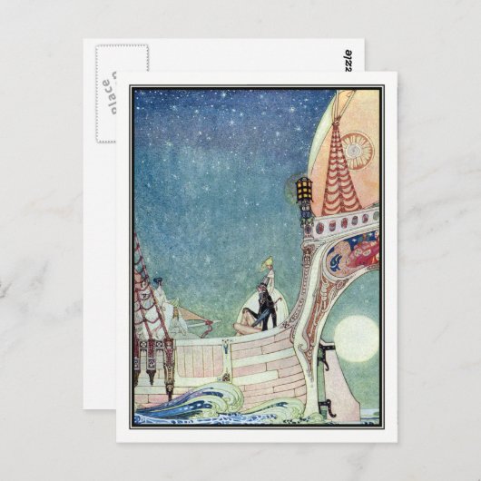 Kay Nielsen - in poeder en crinoline Briefkaart (Voorkant / Achterkant)