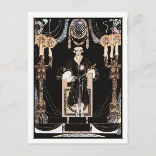 Kay Nielsen - in poeder en crinoline Briefkaart (Voorkant)