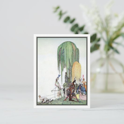 Kay Nielsen - in poeder en crinoline Briefkaart (Staand voorkant)