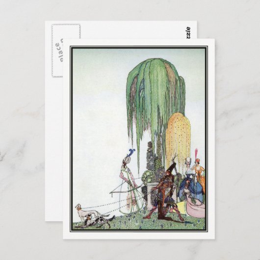 Kay Nielsen - in poeder en crinoline Briefkaart (Voorkant / Achterkant)