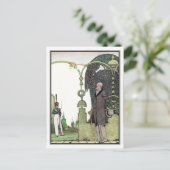 Kay Nielsen - in poeder en crinoline Briefkaart (Staand voorkant)