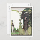 Kay Nielsen - in poeder en crinoline Briefkaart (Voorkant / Achterkant)