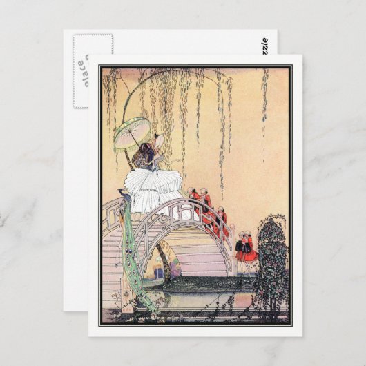 Kay Nielsen - in poeder en crinoline Briefkaart (Voorkant / Achterkant)