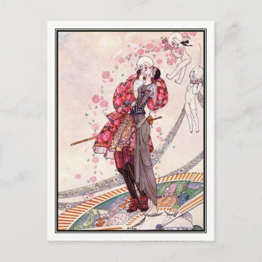 Kay Nielsen - in poeder en crinoline Briefkaart (Voorkant)