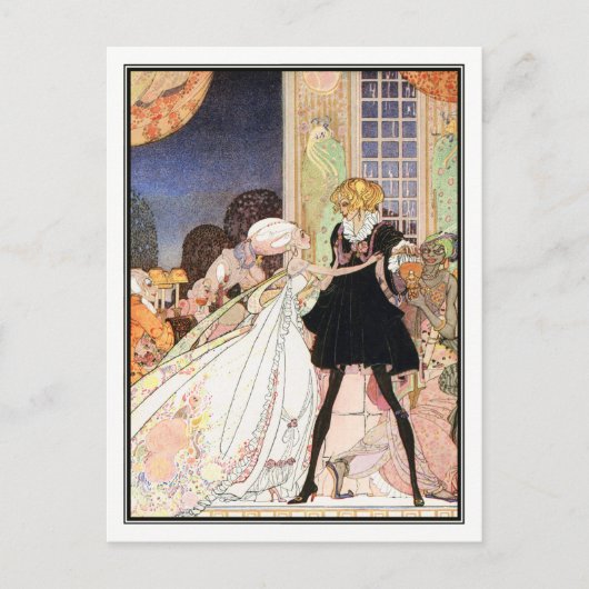 Kay Nielsen - in poeder en crinoline Briefkaart (Voorkant)