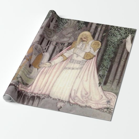 Kay Nielsen - Lassie en haar godmoeder 1914 Cadeaupapier (Uitgerold)