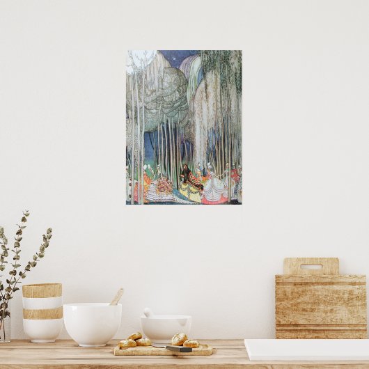 Kay Nielsen van de twaalf dansdrukkers Poster (Keuken)