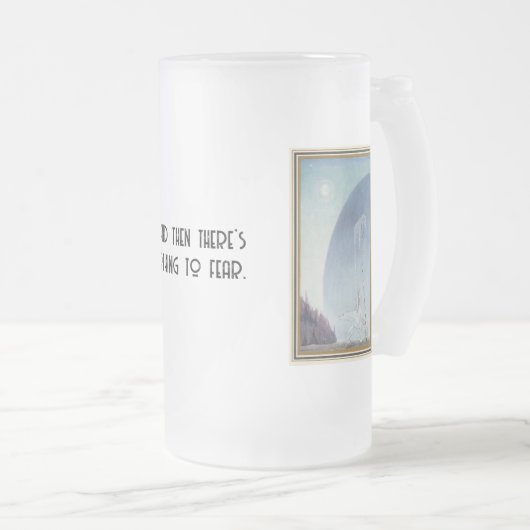 Kay Nielsen Vrouw Rijden Polar Beer Matglas Bierpul (Voorkant rechts)