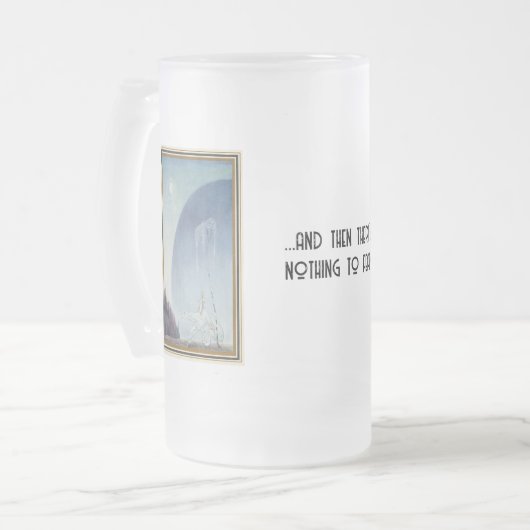 Kay Nielsen Vrouw Rijden Polar Beer Matglas Bierpul (Voorkant links)