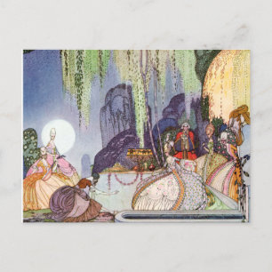 Kay Nielsen's Assepoester bij de Ball Briefkaart