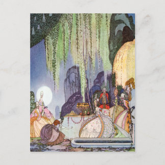 Kay Nielsen's Assepoester bij de Ball Briefkaart