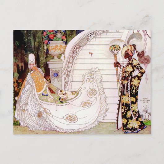 Kay Nielsen's Assepoester Fairy Tale Briefkaart (Voorkant)