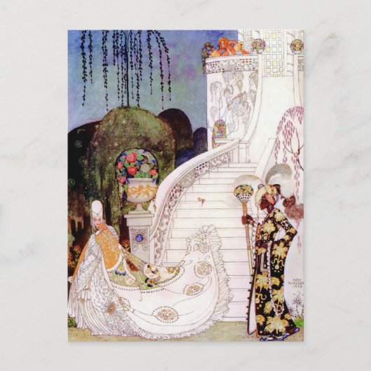 Kay Nielsen's Assepoester Fairy Tale Briefkaart (Voorkant)