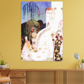 Kay Nielsen's Assepoester verliet de bal Canvas Afdruk (Insitu (Woonkamer))