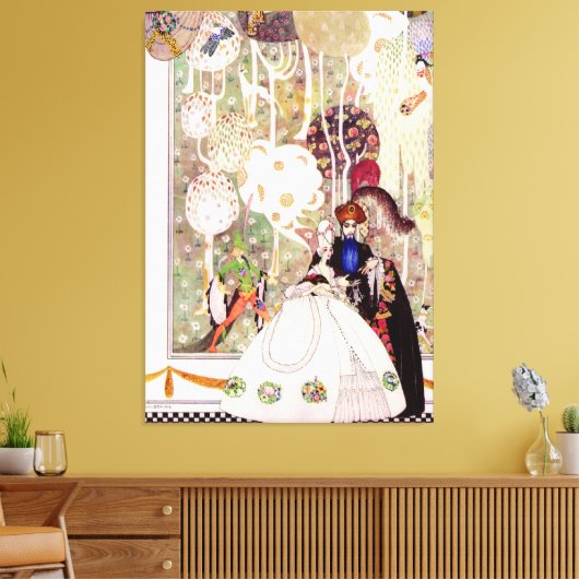 Kay Nielsen's Bluebeard Canvas Afdruk (Insitu (Woonkamer))