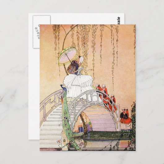 Kay Nielsen's Night in een Chinese tuin Briefkaart (Voorkant / Achterkant)