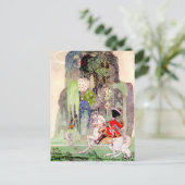 Kay Nielsen's Prince Charming tegen Slaapende scho Briefkaart (Staand voorkant)