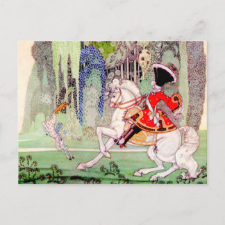 Kay Nielsen's Prince Charming tegen Slaapende scho Briefkaart
