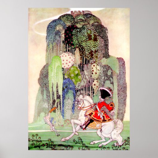 Kay Nielsen's Prince Charming tegen Slaapende scho Poster (Voorkant)