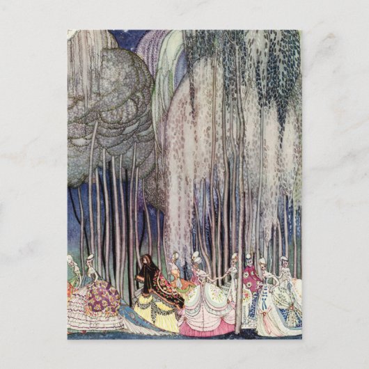 Kay Nielsen's Twaalf Dancing Princesses Briefkaart (Voorkant)