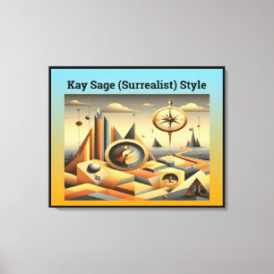 Kay Sage (Surrealistisch) Stijl Canvas Afdruk