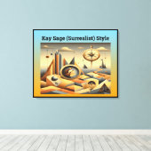 Kay Sage (Surrealistisch) Stijl Canvas Afdruk (Insitu (Houten vloer))
