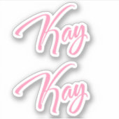 Kay x2 sticker (Voorkant)