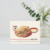 Kaya Toast Briefkaart (Staand voorkant)