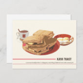 Kaya Toast Briefkaart (Voorkant / Achterkant)