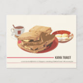 Kaya Toast Briefkaart (Voorkant)