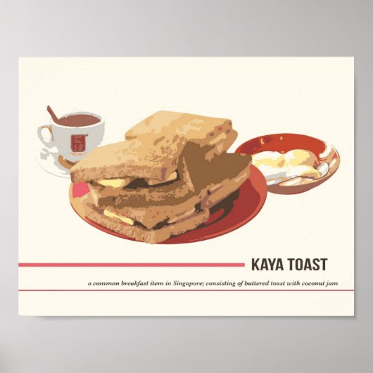 Kaya Toast Poster (Voorkant)