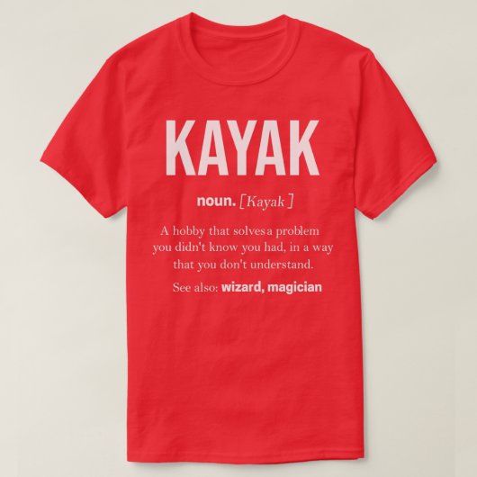 Kayak 8 t-shirt (Design voorkant)