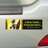 Kayak A Quiet Paddle Waves Bumpersticker (Op auto)