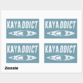 Kayak Addict Rechthoekige Sticker (Vel)