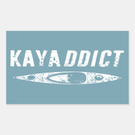 Kayak Addict Rechthoekige Sticker