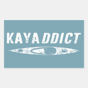 Kayak Addict Rechthoekige Sticker