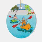 Kayak Adventures Keramisch Ornament (Links)