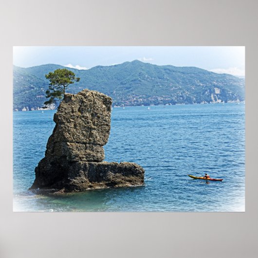 Kayak Adventures - Santa Margherita Ligure, Italië Poster (Voorkant)