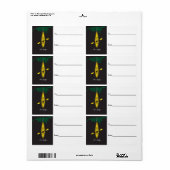 Kayak "Alles is helder" kerstlabel Etiket (Full Sheet)