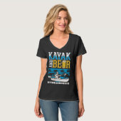 Kayak And Beer Kayaker Kayak T-shirt (Voorkant volledig)