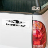 Kayak Antidepressant Bumpersticker (Op Truck)