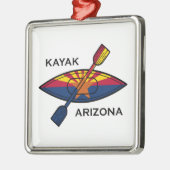 Kayak Arizona Flag Metalen Ornament (Links)