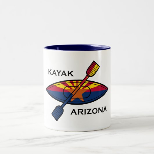 Kayak Arizona Flag Tweekleurige Koffiemok (Center)