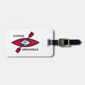 Kayak Arkansas Flag Bagagelabel (Voorkant horizontaal)