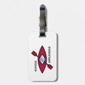 Kayak Arkansas Flag Bagagelabel (Achterkant verticaal)
