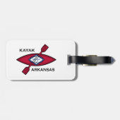 Kayak Arkansas Flag Bagagelabel (Achterkant horizontaal)