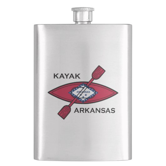 Kayak Arkansas Flag Flacon (Voorkant)