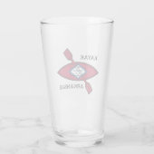 Kayak Arkansas Flag Glas (Achterkant)