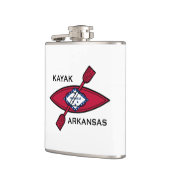 Kayak Arkansas Flag Heupfles (Links)