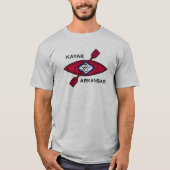 Kayak Arkansas Flag T-shirt (Voorkant)